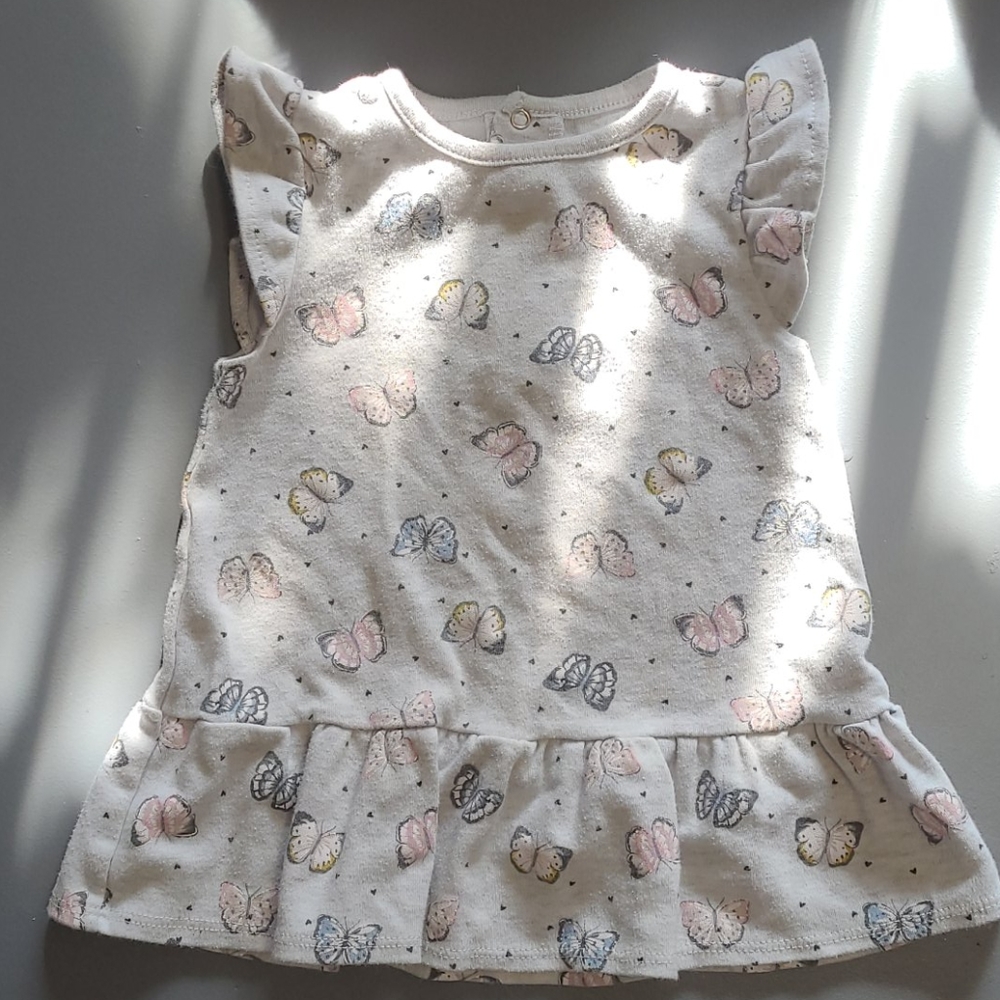 Butterfly Ruffle Peplum Top